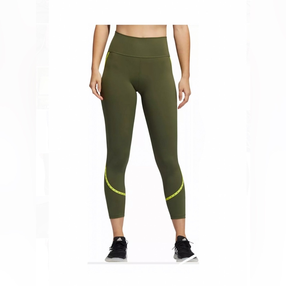 Adidas Olive Green Athletic Leggings